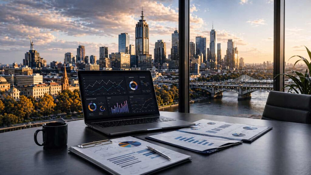 Melbourne-Based Marketing Agency KPI Dashboard Case Study for business performance analysis